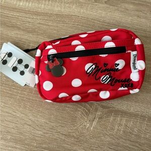 NWT Minnie Mouse Red Polka Dot Waist Bag